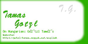 tamas gotzl business card